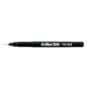 Artline 200 Fineliner Pen Fine Black (12 Pack) A2001