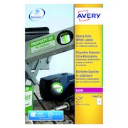 Avery Laser Label Heavy Duty 199x143mm 2 Per Sheet White (40 Pack) L7068-20
