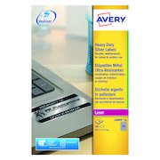 Avery Laser Label Heavy Duty 48x20mm 48 Per Sheet Silver (960 Pack) L6009-20