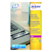 Avery Laser Label Heavy Duty 27x20mm 27 Per Sheet Silver (540 Pack) L6011-20