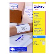 Avery Inkjet Address Labels QuickDRY 99.1x38.1mm 14 Per Sheet White (1400 Pack) J8163-100