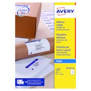 Avery Inkjet Parcel Labels QuickDRY 139 x 99.1mm 4 Per Sheet White (400 Pack) J8169-100