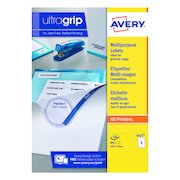 Avery Ultragrip Multipurpose Labels 105x74mm 8 Per Sheet White (800 Pack) 3427