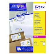 Avery Ultragrip Laser Parcel Labels 99.1x67.7mm 8 Per Sheet White (800 Pack) L7165-100