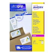 Avery Ultragrip Laser Parcel Labels 99.1x93.1mm 6 Per Sheet White (600 Pack) L7166-100