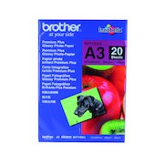 Brother Premium Plus Glossy A3 Photo Paper (20 Pack) BP71GA3