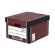 Fellowes Bankers Box Woodgrain Premium Storage Box (10+2 Pack) 7250501