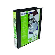 Elba Panorama  25mm 2 D-Ring Presentation Binder A4 Black (6 Pack) 400008411