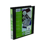 Elba Panorama 25mm 4 D-Ring Presentation Binder A4 Black (6 Pack) 400008414