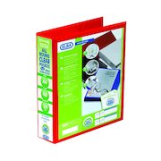 Elba Panorama  50mm 4 D-Ring Presentation Binder A4 Red (4 Pack) 400008432