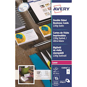Avery Quick and Clean Business Cards Laser 220gsm 10 per Sheet Satin Colour