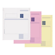 Sage Compatible Invoice 3 Part NCR Paper with Tinted Copies
