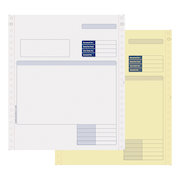 Sage Compatible Invoice 2 Part NCR Paper with Tinted Copies