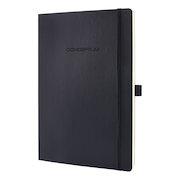 Sigel Conceptum Notebook Soft Cover 80gsm Ruled and Numbered 194pp PEFCA4 Black