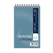 Cambridge Everyday Shorthand Pad Wbnd 70gsm Ruled Perforated 160pp 125x200mm Blue