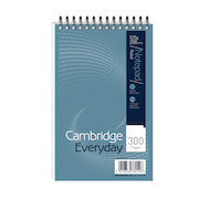 Cambridge Everyday Shorthand Pad Wbd 70gsm Ruled Perforated 300pp 125x200mm Blue