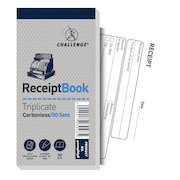 Challenge Triplicate Book Carbonless Receipt 50 Receipts 140x70mm