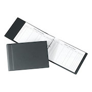Concord Visitors Book Loose-leaf 3-Ring Binder with 50 Sheets 2000 Entries 230x355mm Black