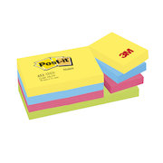Post-it Colour Notes Pad of 100 Sheets 38x51mm Energetic Palette Rainbow Colours