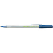 Bic Ecolutions Stic Ball Pen Recycled Slim 1.0mm Tip 0.32mm Line Blue