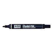 Pentel N50 Permanent Marker Bullet 4.3mm Tip 2.2mm Line Black