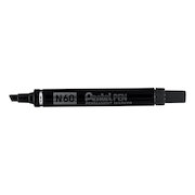 Pentel N60 Permanent Marker Chisel Tip Variable 3.9mm-5.7mm Line Black