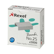 Rexel No. 25 Staples 4mm