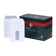 Plus Fabric Envelopes PEFC Pocket Self Seal Window 120gsm C5 229x162mm White