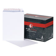 Plus Fabric Envelopes PEFC Pocket Peel & Seal 120gsm C4 324x229mm White