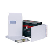 Plus Fabric Envelopes PEFC Wdw Peel & Seal Gusset 120gsm C4 324x229x25mm White
