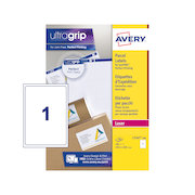 Avery Parcel Labels Laser Jam-free 1 per Sheet 199.6x289.1mm Opaque White