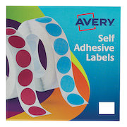 Avery Label in Dispenser on Roll Rectangular 25x19mm White