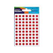 Avery Packets of Labels Round Diam.8mm Red