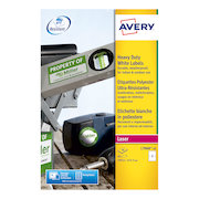 Avery Heavy Duty Labels Laser 2 per Sheet 199.6x143.5mm White
