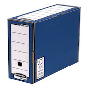 Bankers Box by Fellowes Premium Transfer File Blue and White