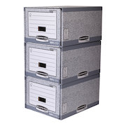 Bankers Box by Fellowes System Storage Drawer Stackable Grey/White FSC