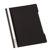 Durable Clear View Folder Plastic with Index Strip Extra Wide A4 Black