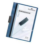 Durable Duraquick Clip Folder PVC Clear Front A4 Blue