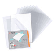 Rexel Nyrex Folder Cut Flush A4 Clear