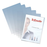 Esselte Standard Folder Plastic Cut Flush Copy-safe A4 Clear