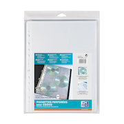 Elba CD/DVD Punched Pockets Clear
