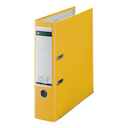 Leitz Lever Arch File Plastic 80mm Spine A4 Yellow
