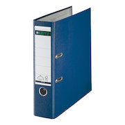 Leitz Lever Arch File Plastic 80mm Spine A4 Blue