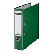 Leitz Lever Arch File Plastic 80mm Spine A4 Green