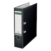 Leitz Lever Arch File Plastic 80mm Spine A4 Black