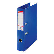 Esselte No. 1 Power Lever Arch File PP Slotted 75mm Spine Foolscap Blue