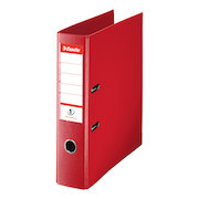 Esselte No. 1 Power Lever Arch File PP Slotted 75mm Spine A4 Red