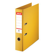 Esselte No. 1 Power Lever Arch File PP Slotted 75mm Spine A4 Yellow