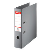 Esselte No. 1 Power Lever Arch File PP Slotted 75mm Spine A4 Grey