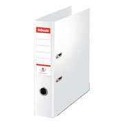 Esselte No. 1 Power Lever Arch File PP Slotted 75mm Spine A4 White